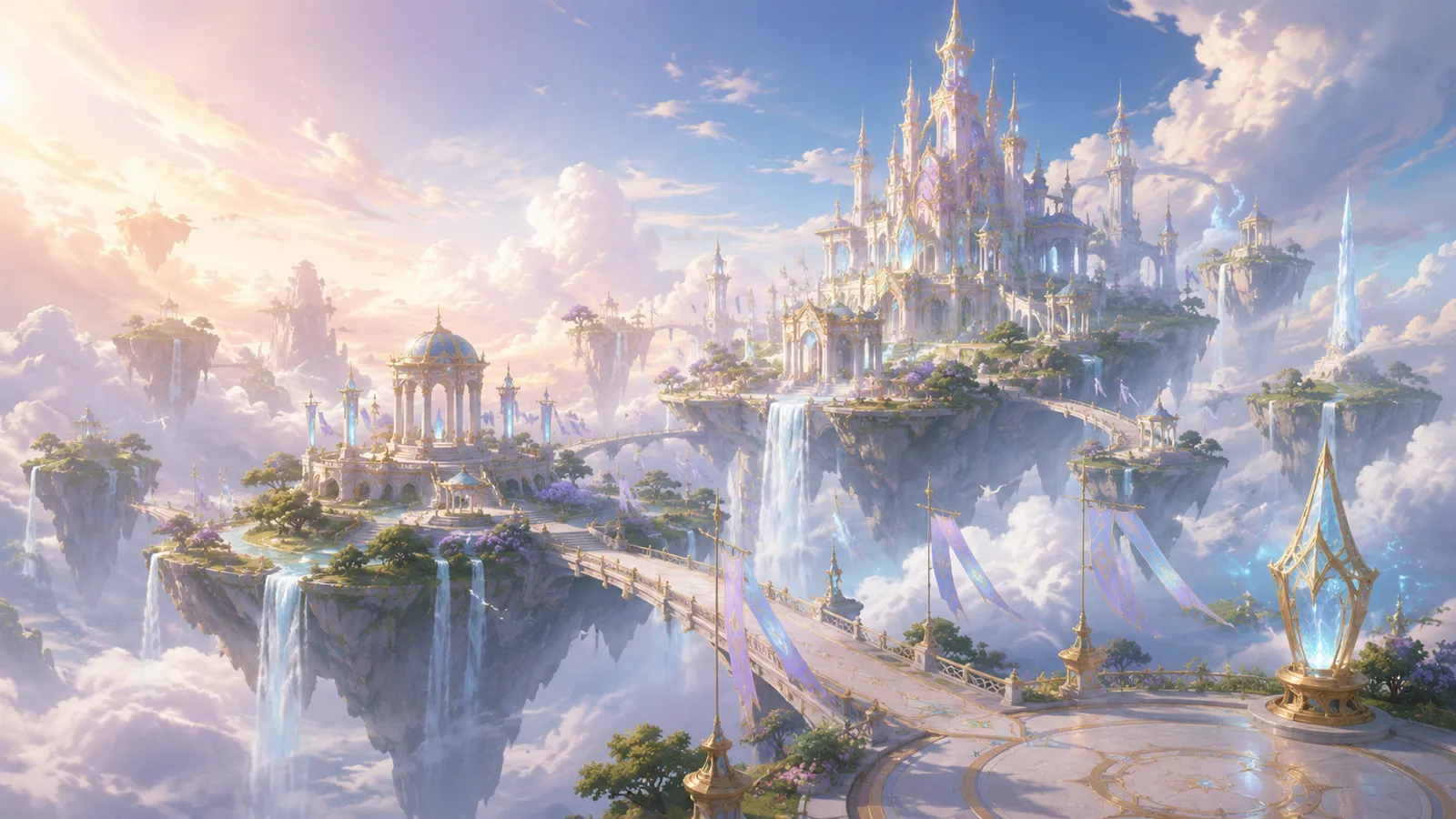 Aethyris, one of the kingdoms that opens across Sword x Staff Season 2