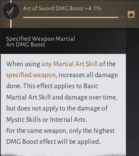 Art of Sword DMG Boost